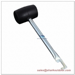 Rubber Head Aluminum Handle Mallet with Peg Extrator